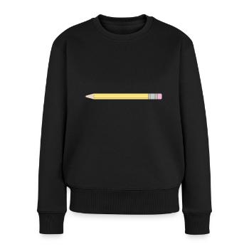 Pencil Gift Gift Idea - Women's Premium Organic Jumper - black - Front - Julia (174cm)