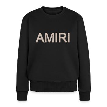 Amiri design pour enfants et adultes - Pull Premium bio Femme - noir - Devant - Julia (174cm)
