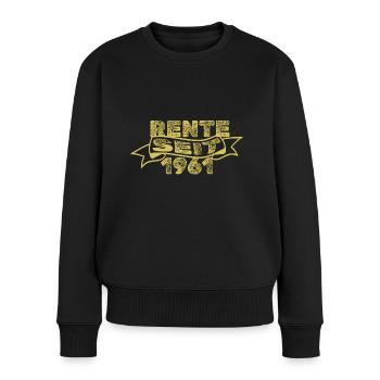 Rente 1961 - Frauen Premium Bio Pullover - Schwarz - Vorne - Julia (174cm)