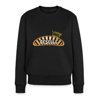 Geselle - Frauen Premium Bio Pullover - Schwarz - Vorne - Julia (174cm)