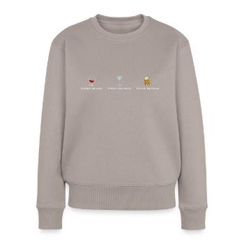 Les 3 meilleures potions - Pull Premium bio Femme - taupe - Devant - Julia (174cm)