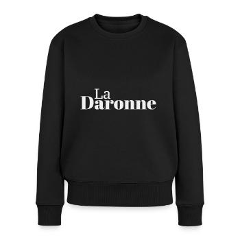 La Daronne, la Mère, la Maman! - Pull Premium bio Femme - noir - Devant - Julia (174cm)