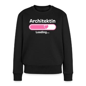 Architektin Architektur Studium - Frauen Premium Bio Pullover - Schwarz - Vorne - Julia (174cm)