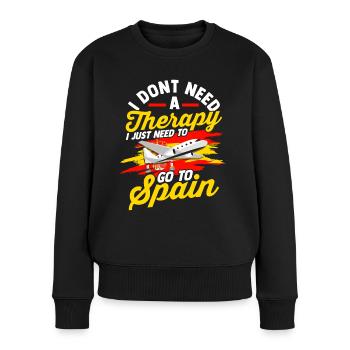 Spanien Tshirt Andalusien Spain Matador Geschenk - Frauen Premium Bio Pullover - Schwarz - Vorne - Julia (174cm)