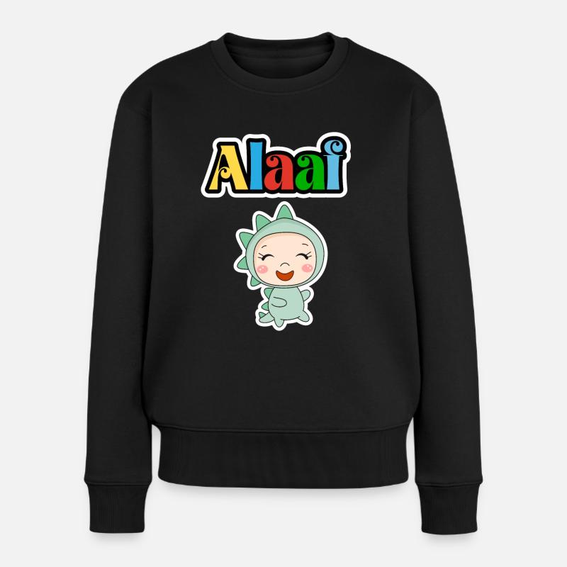 Animal de carnaval mignon, Kölle Alaaf, dinosaure - Pull Premium bio Femme - noir