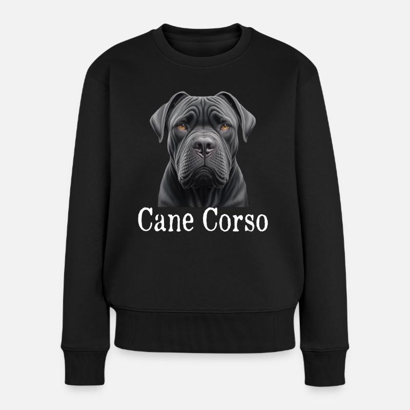 Cane Corso - Women's Premium Organic Jumper - black