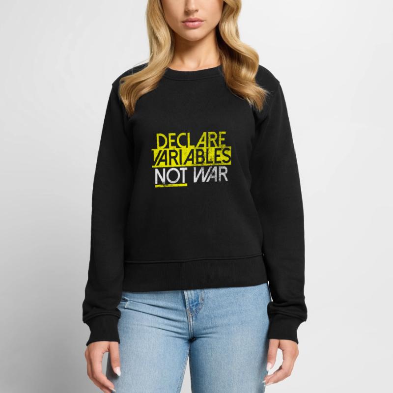 Declare Variables Developer Software Nerd Women's Premium Organic Jumper