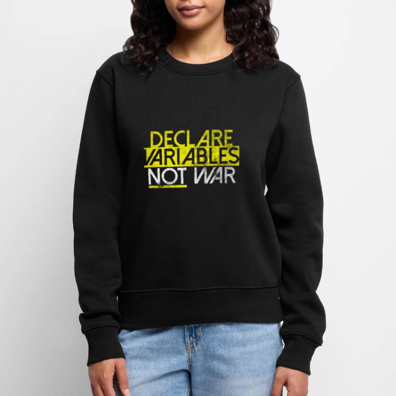 Declare Variables Developer Software Nerd Women's Premium Organic Jumper