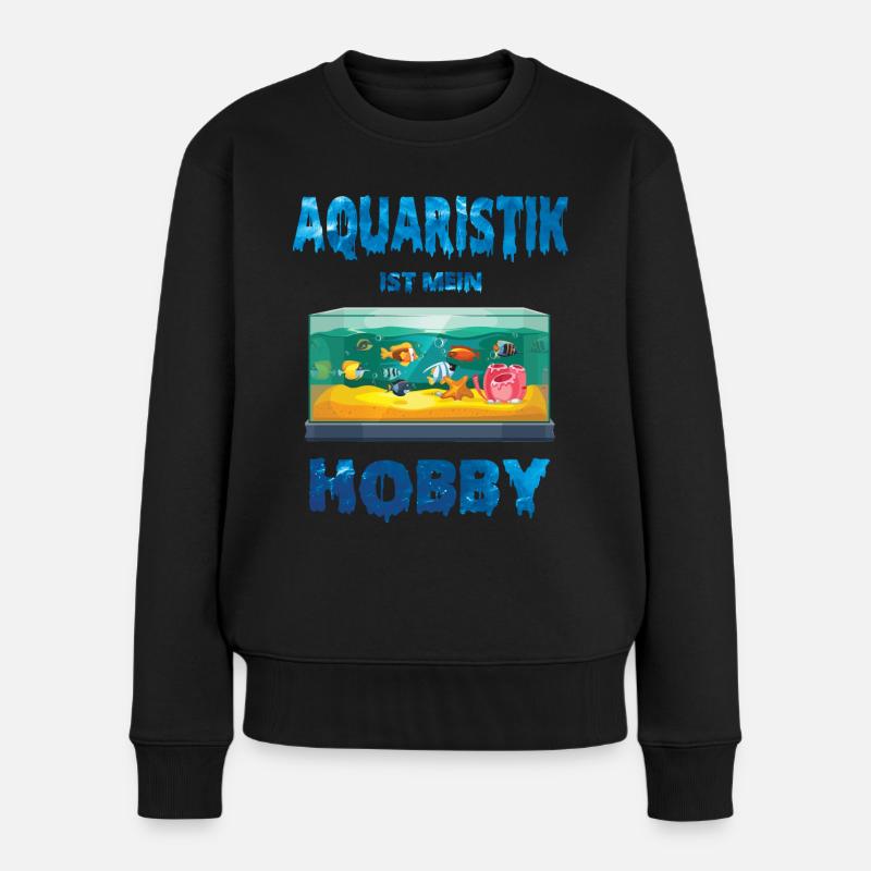 Aquarianer Aquarium Aquascaping Aquaristik - Frauen Premium Bio Pullover - Schwarz