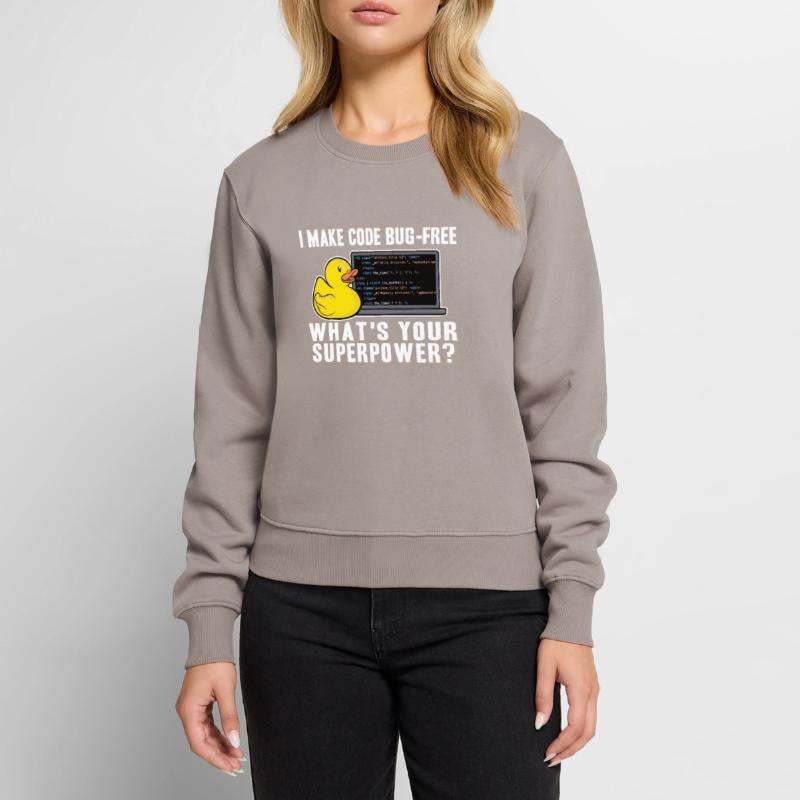 Programmeurs Canard Programmation Debugging Drôle Pull Premium bio Femme