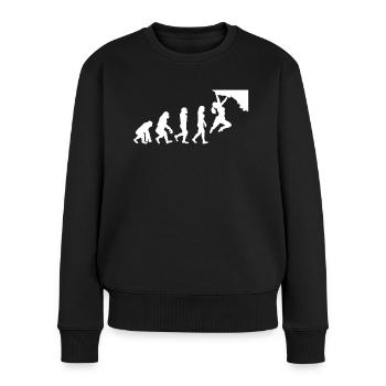 Bouldering Evolution Climbing Wall Climbing Boulder - Women's Premium Organic Jumper - black - Front - Julia (174cm)