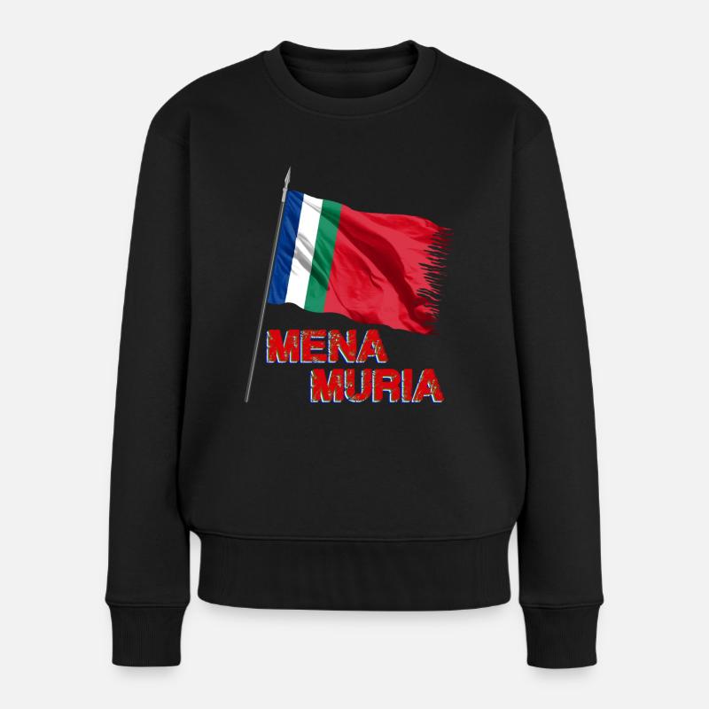 Maluku Mena Muria - Pull Premium bio Femme - noir