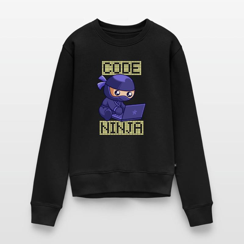 Code Ninja Coder Sofware développeur programmeur Pull Premium bio Femme