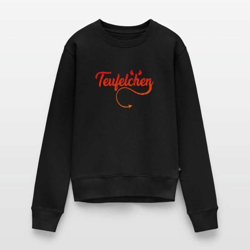 Teufel oder Engel Teufelchen Frauen Premium Bio Pullover