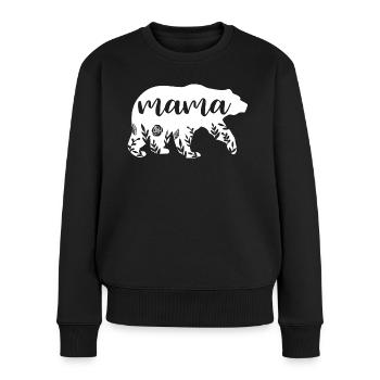 Mama Bear - Women's Premium Organic Jumper - black - Front - Julia (174cm)