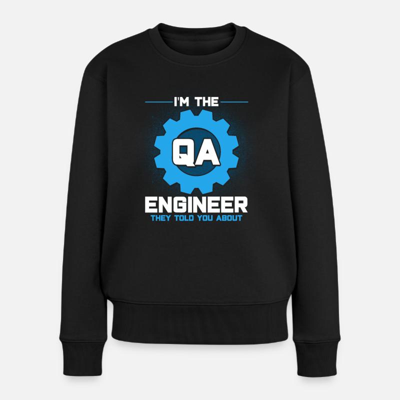 QA Ingenieur QA Tester Software Tester - Frauen Premium Bio Pullover - Schwarz