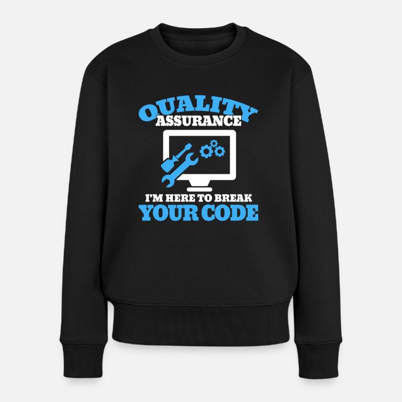 QA Ingenieur QA Tester Software Tester - Frauen Premium Bio Pullover - Schwarz