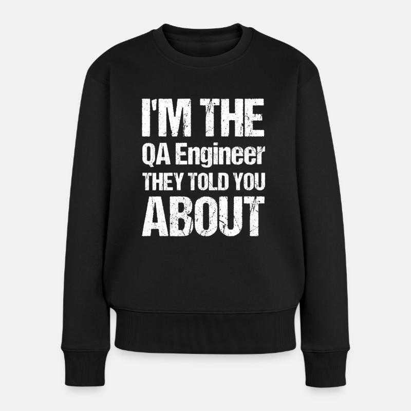 QA Ingenieur QA Tester Software Tester - Frauen Premium Bio Pullover - Schwarz