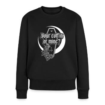 Votre cercueil ou le mien? - Pull Premium bio Femme - noir - Devant - Julia (174cm)