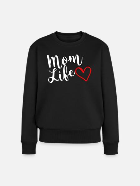 Mutterleben - Frauen Premium Bio Pullover - Schwarz