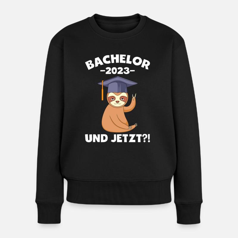 Bachelor 2023 und jetzt? - Frauen Premium Bio Pullover - Schwarz