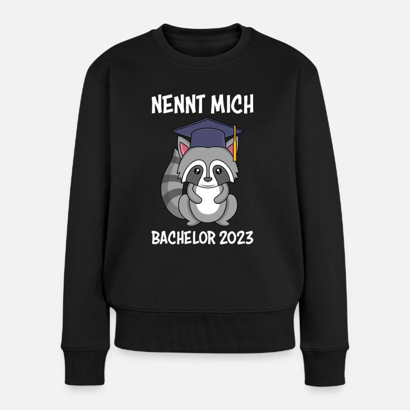 Bachelor 2023 Bachelor Abschluss 2023 - Frauen Premium Bio Pullover - Schwarz