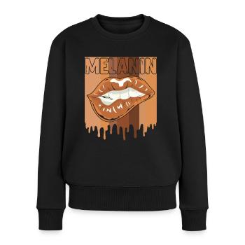 Melanin Black Women African Woman - Women's Premium Organic Jumper - black - Front - Julia (174cm)