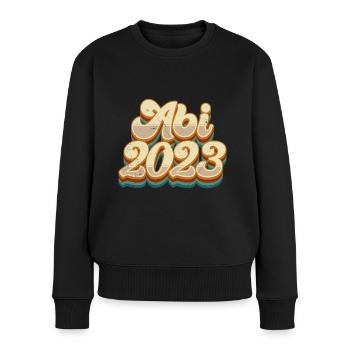 Abi 2023 Abitur Abiturient - Frauen Premium Bio Pullover - Schwarz - Vorne - Julia (174cm)