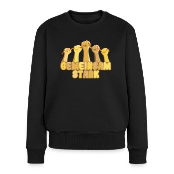 Autistes forts ensemble Diversité autistique - Pull Premium bio Femme - noir - Devant - Julia (174cm)
