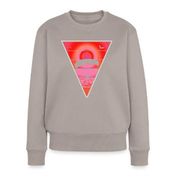 Paragliding Paragliding Pilot Shirt - Women's Premium Organic Jumper - taupe - Front - Julia (174cm)