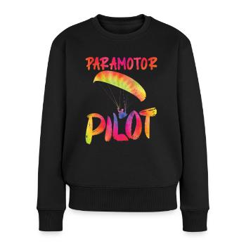 Chemise Parapente Pilote Parapente - Pull Premium bio Femme - noir - Devant - Julia (174cm)