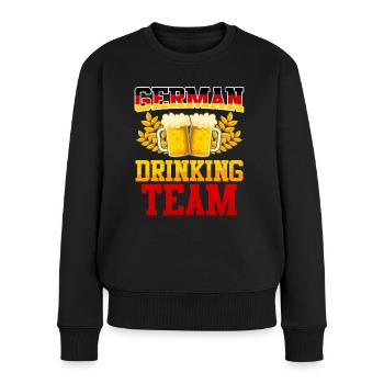German Drinking Team Beer Drinkers Germany - Women's Premium Organic Jumper - black - Front - Julia (174cm)