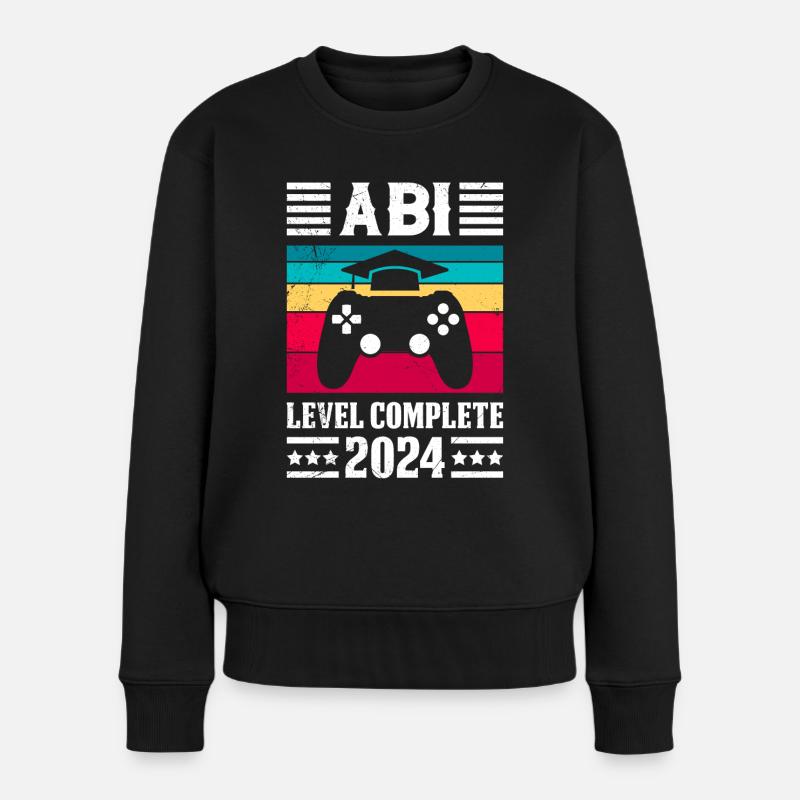 ABI Level Complete 2024 Abitur Abschlussparty - Frauen Premium Bio Pullover - Schwarz