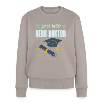 Désormais, il s’appelle M. Docteur - Pull Premium bio Femme - taupe - Devant - Julia (174cm)