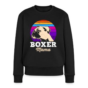 BOXER MOM German Boxer Dog Mom Boxer Boxer - Women's Premium Organic Jumper - black - Front - Julia (174cm)