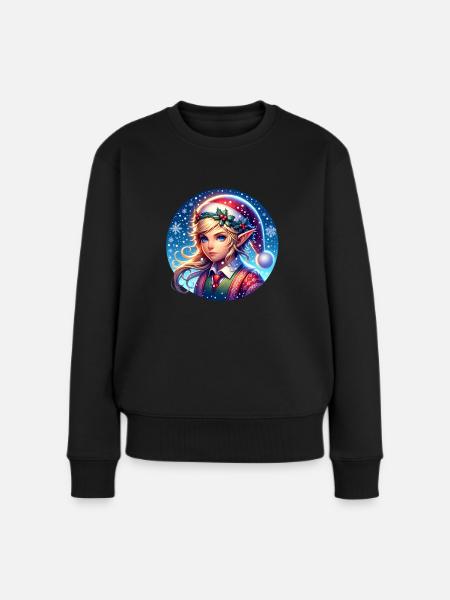 Elfe de Noël - Pull Premium bio Femme - noir