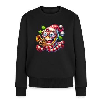 Design de Noël amusant - Pull Premium bio Femme - noir - Devant - Julia (174cm)