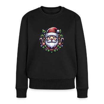 Weihnachts Ugly Christmas - Women's Premium Organic Jumper - black - Front - Julia (174cm)