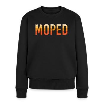 Moped Simson - Frauen Premium Bio Pullover - Schwarz - Vorne - Julia (174cm)