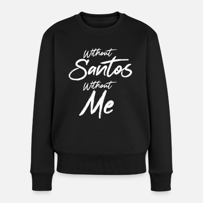 Santos - Frauen Premium Bio Pullover - Schwarz