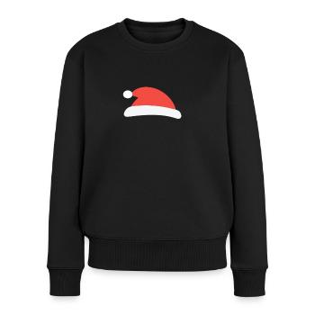 Weihnachtsmann - Frauen Premium Bio Pullover - Schwarz - Vorne - Julia (174cm)