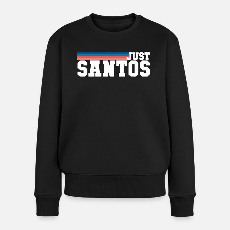 Santos - Frauen Premium Bio Pullover - Schwarz