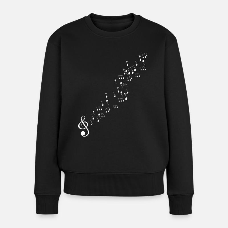 Musique Symbole - Pull Premium bio Femme - noir