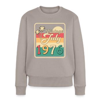 Né en juillet 1976 - Pull Premium bio Femme - taupe - Devant - Julia (174cm)