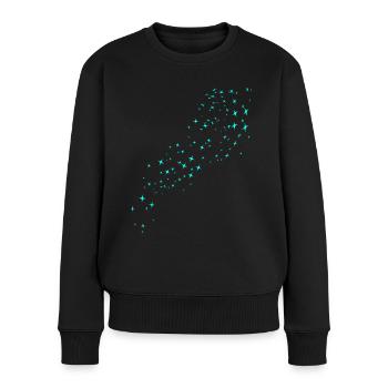 Stardust Green - Women's Premium Organic Jumper - black - Front - Julia (174cm)