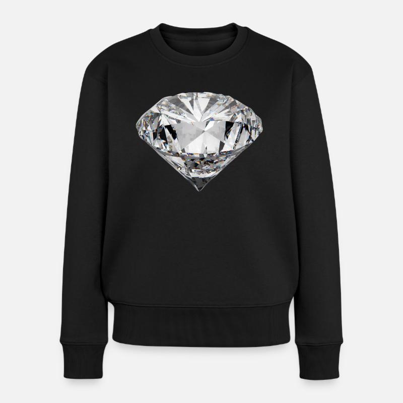 diamant - Pull Premium bio Femme - noir
