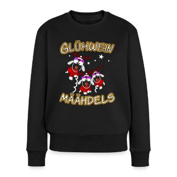 Glühwein Mädels - Frauen Premium Bio Pullover - Schwarz - Vorne - Julia (174cm)