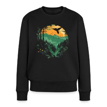 colibri, oiseau, la nature, animaux, nature sauvage, nectar - Pull Premium bio Femme - noir - Devant - Julia (174cm)