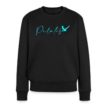 Pilates - Pull Premium bio Femme - noir - Devant - Julia (174cm)