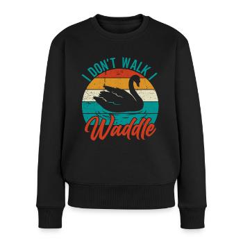 Propriétaire de canard Canard Mère Canard Amoureux Canard - Pull Premium bio Femme - noir - Devant - Julia (174cm)